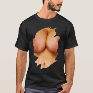 T-shirt Des vêtements déchirés révélant l'illusion de la p