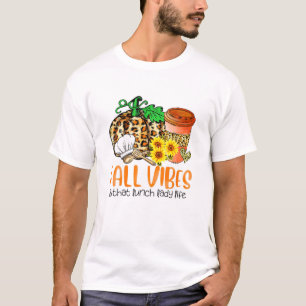 T-shirt Des Vibes Automatiques Et Ce Citrouille Lunch Lady