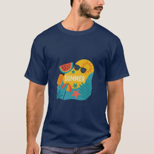T-shirt Des Vibes Été Sans Fin