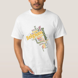 T-shirt des villes de Belgique