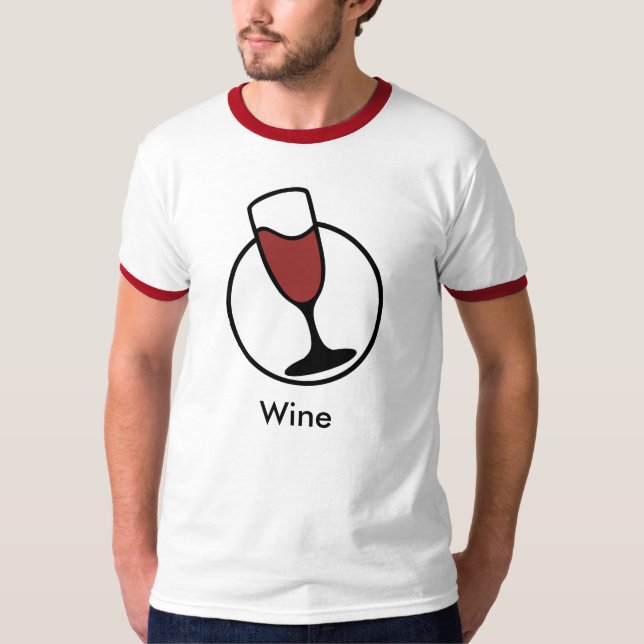 T - Shirt des Wein-TuxG2 (Vorderseite)