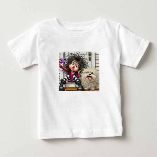 "T - Shirt des wilden Selfie-Fun-Kids" (Vorderseite)