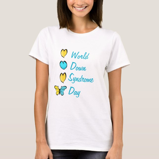 T - Shirt des World Down Syndrome (Vorderseite)
