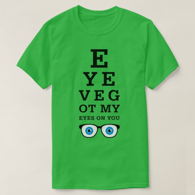 T-shirt Des Yeux Opticiens Drôle Sur Vous 2 (Design devant)
