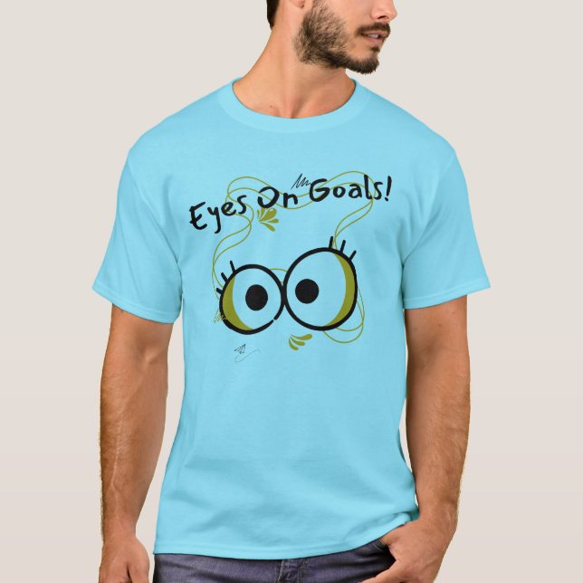T-Shirt Des Yeux Sur Les Objectifs (Devant)