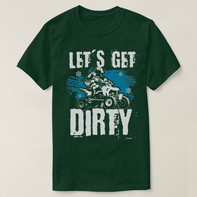 T-shirt désaltérer Quad ATV Quad pilote  (Design devant)