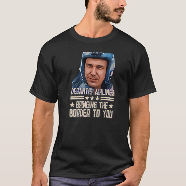 T-shirt Desantis Airline vous apporte la frontière Martha (Devant)