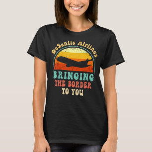 T-shirt DeSantis Airlines Funny Political Meme Ron DeSanti