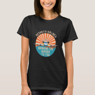 T-shirt DeSantis Airlines Mème Politique Drôle DeSantis T-