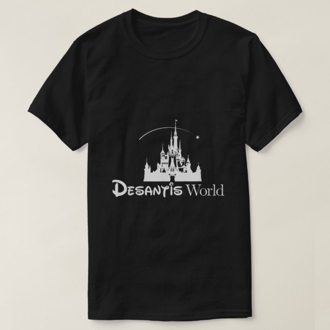 T-shirt Desantis World AntiWoke Corporation Politique (Design devant)