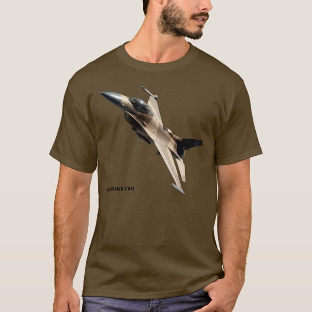T-shirt d'escadron d'agresseur de F-16 de l'Armée (Devant)