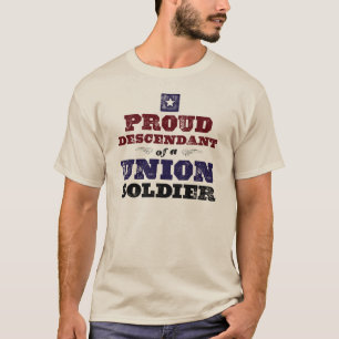 T-shirt Descendant fier d'un soldat des syndicats