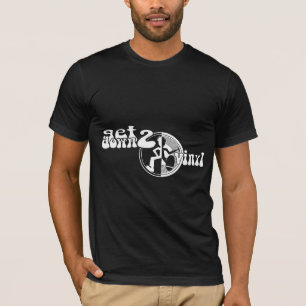 T-shirt Descendez 2 tete monochrome pour clubbing vinyle