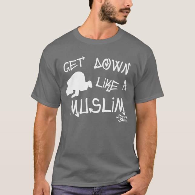 T-shirt Descendez comme un musulman (Devant)