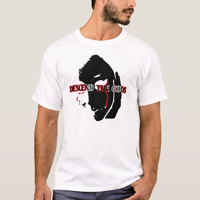 T-shirt Descendez pleurer de fille de dieux (Devant)