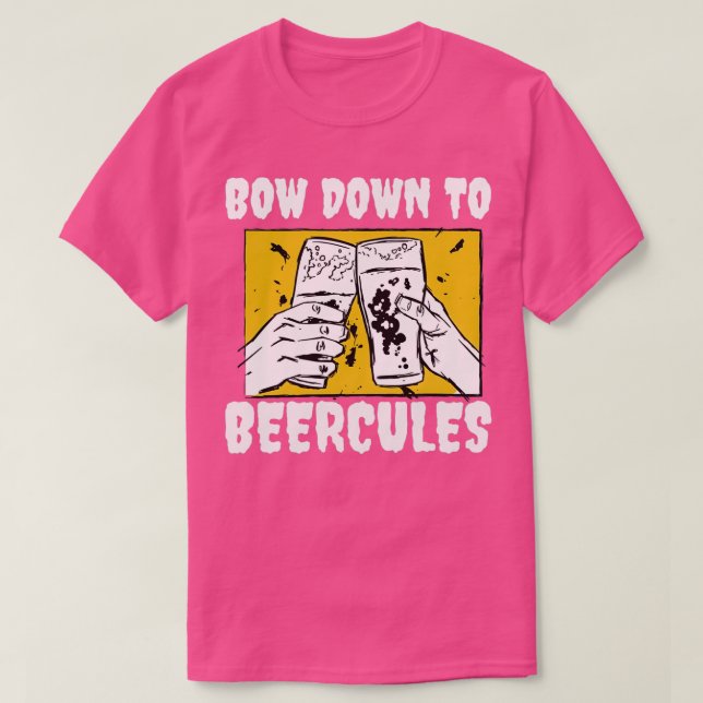 T-shirt Descendre À Beercules (Design devant)