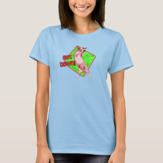 T-shirt Descendre Obéissance Corgi T Chemise (Rouge)