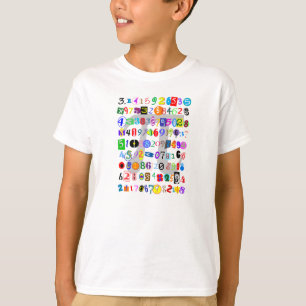 T-shirt Description colorée et d'amusement de pi