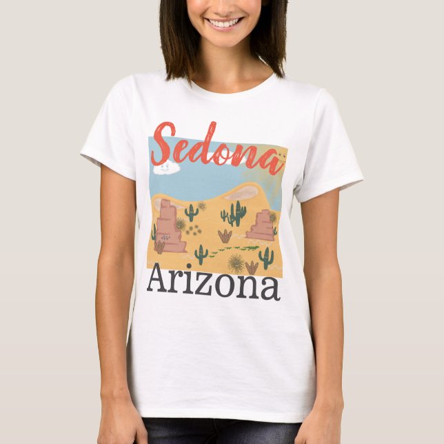 T-shirt désert de Sedona Arizona (Devant)
