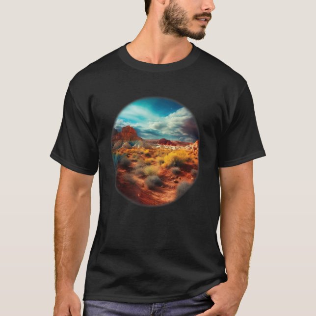 T-shirt Desert Rat Desert  Design (Devant)