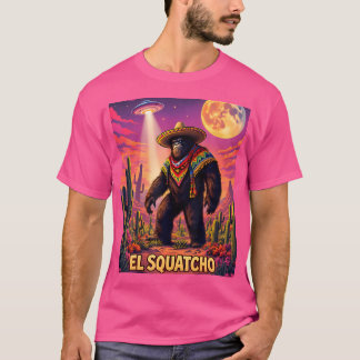 T-shirt Désert Ufo Bigfoot Et Alien Sasquatch