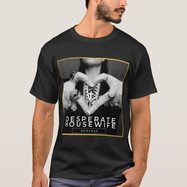 T-SHIRT DÉSESPÉRÉE FEMME / COUVERTURE D'ALBUM - MOMXDAD (Devant)