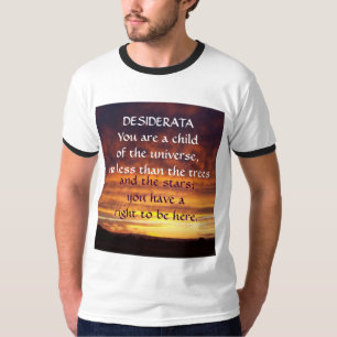 T-shirt DESIDERATA de coucher du soleil