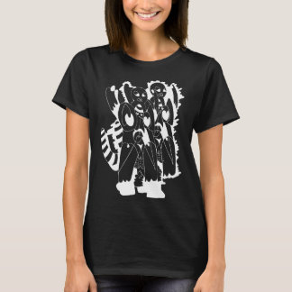 T-shirt design 004 (white on black)