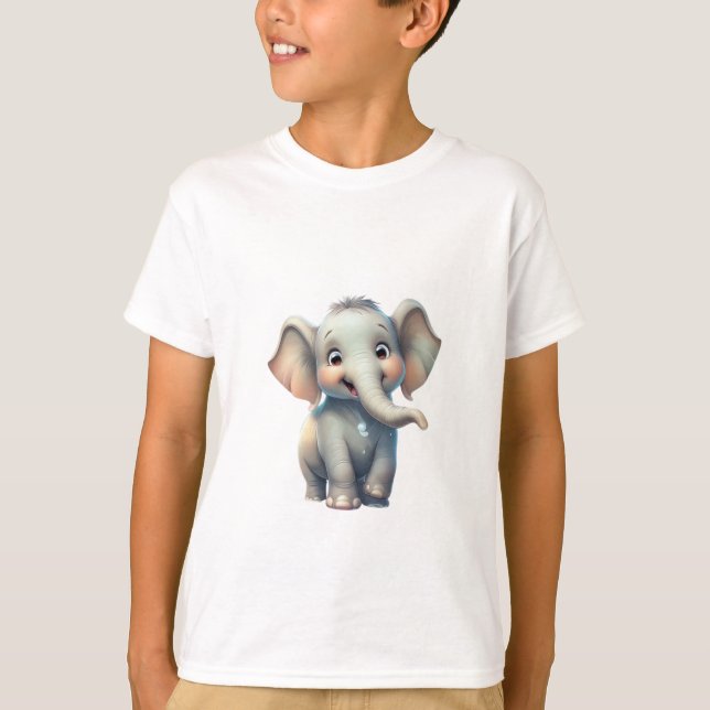 T-shirt design adorable Baby Elephant (Devant)