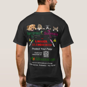 T-shirt Design arrière - plan noir B & S