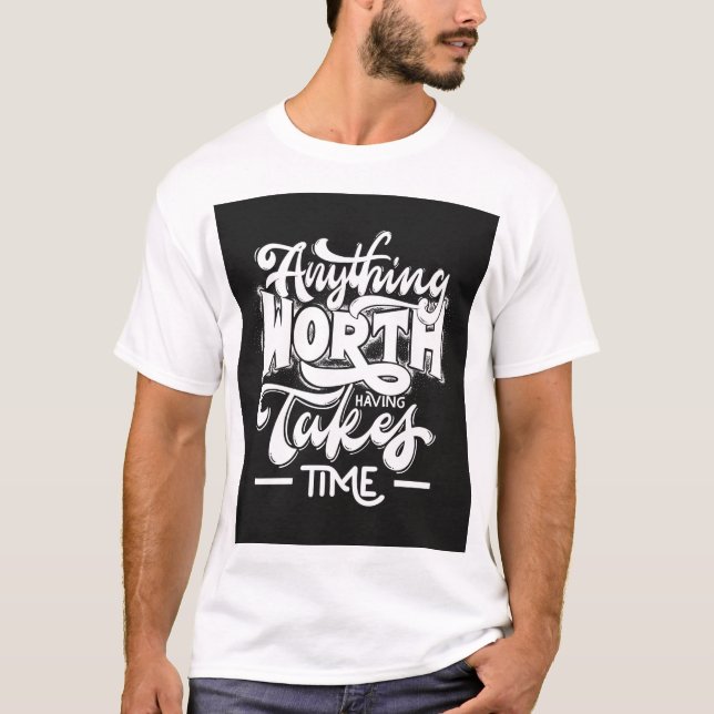 T - Shirt Design Attitude Quotes , Men and Women (Vorderseite)