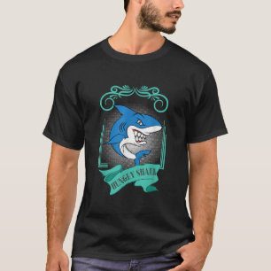 T-shirt Design branché requin Affamé requin