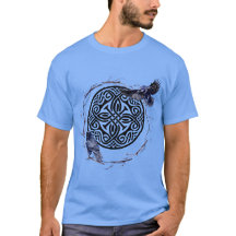 Design celtique avec couronne & ravens