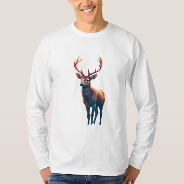 t-shirt design cerf 8 (Devant)
