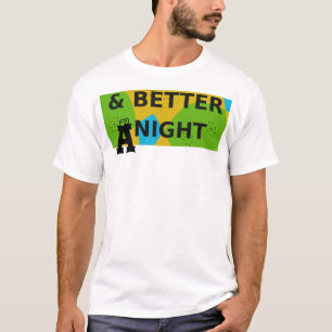 T-shirt Design circulaire "Bonne journée et meilleure nuit