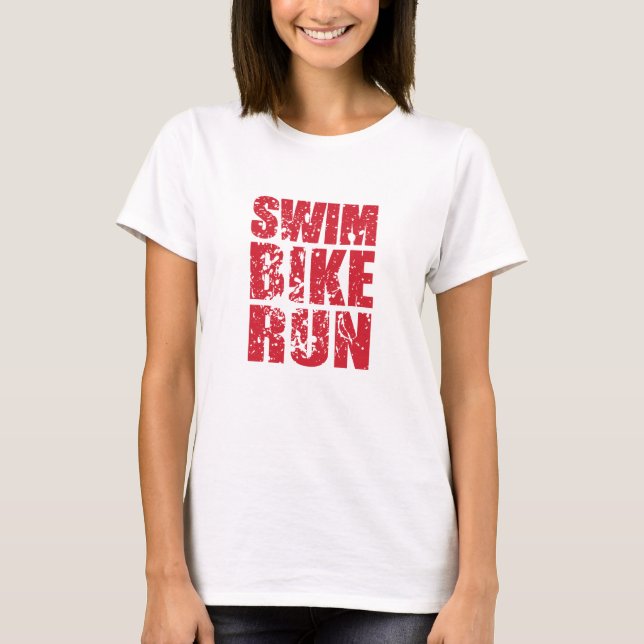 T-shirt Design cool de triathlon (Devant)