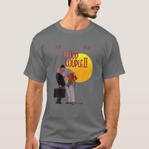 T-shirt Design Couple Two Man Taling Poster Odds Comédie 