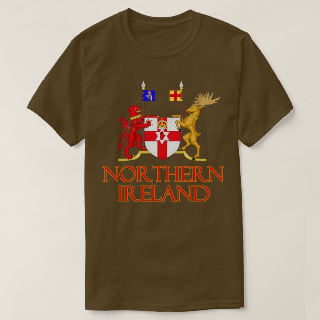 T-shirt Design d'armoiries de l'Irlande du Nord (Design devant)