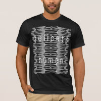 Design d'art Abstrait "humain délicat" gris et bla