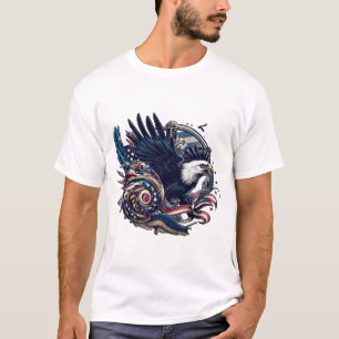 T-shirt Design d'art de l'aigle
