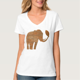 T-shirt Design d'art tribal des éléphants