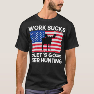 T-shirt Design de chasse aux cerfs, chasse au cerf