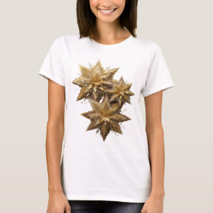 T-shirt Design de citation GOLDEN STARS argent élégant
