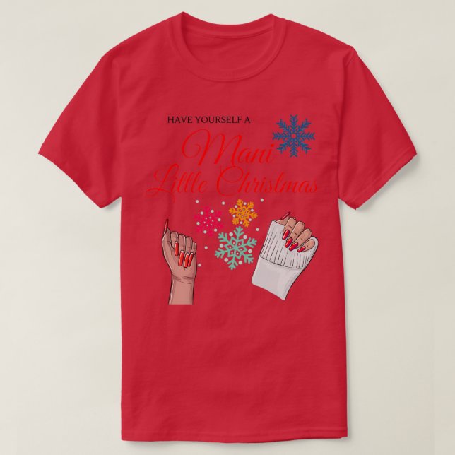 T-shirt Design de clou de Noël (Design devant)