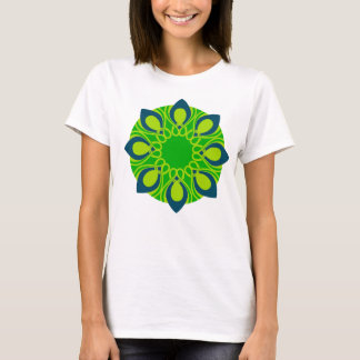 T-shirt design de fleurs orientales chic