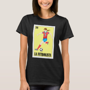 T-shirt Design de football espagnol Loterie mexicaine La F