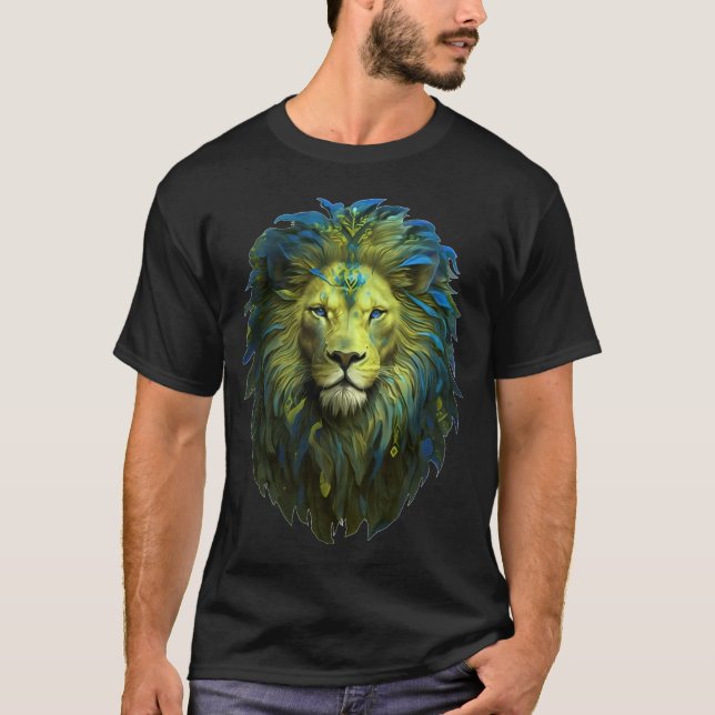 T-shirt Design de lion majestueux (Devant)