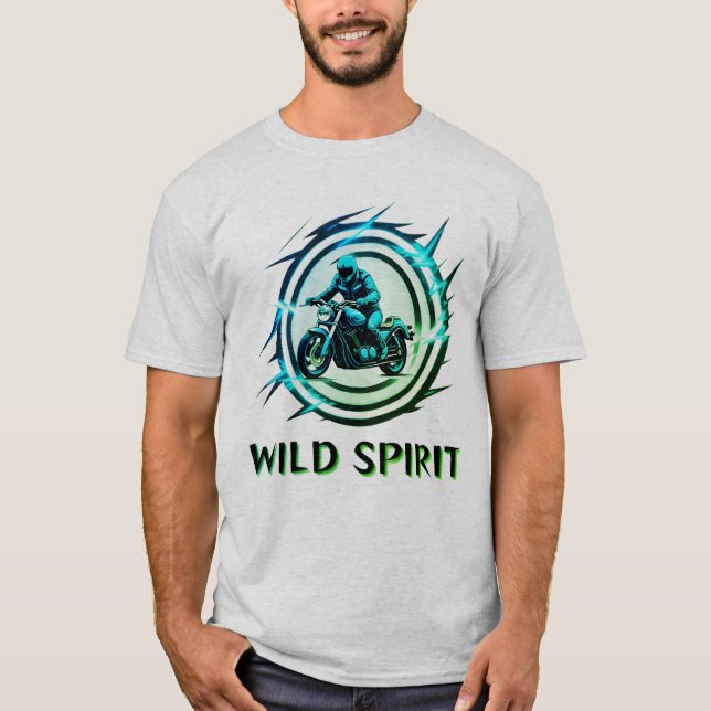 T-shirt design de moto (Devant)