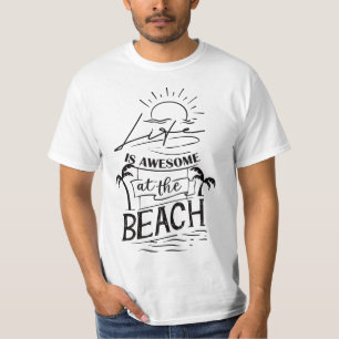 T-shirt Design de plage d'été
