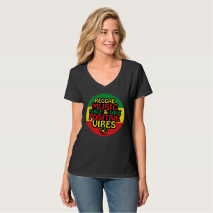 T-shirt Design de reggae avec des citations positives et d